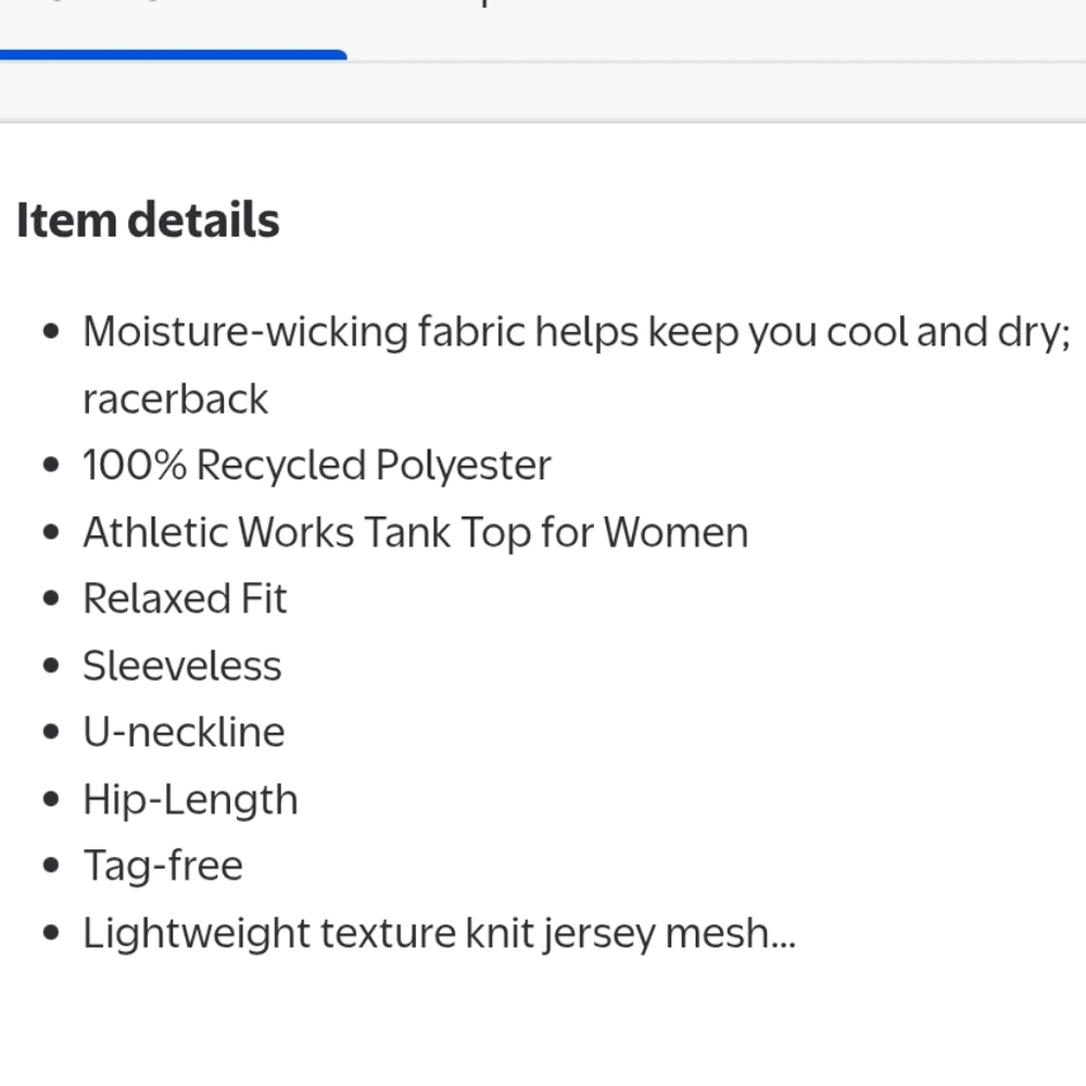 Athletic Works Plus Size Racer Back Tank Top, White Size XXXL - Picture 8 of 8